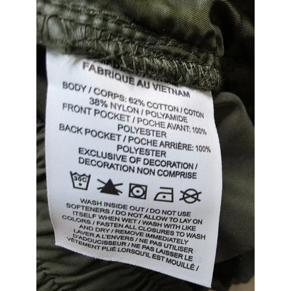 Nike Utility Cargo Pants Men's Large Olive Green Cotton Tapered Leg Athletic
